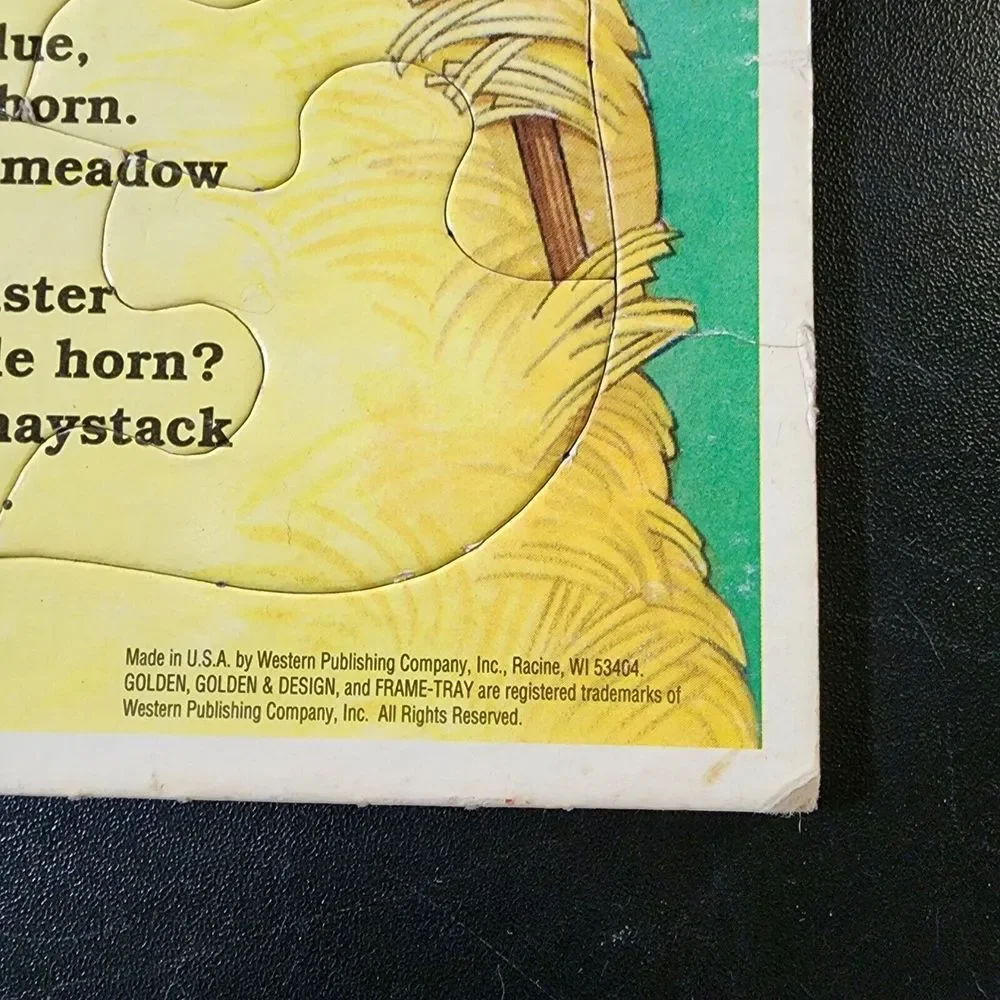 1993 Golden Frame‎ Tray Puzzle GROVER Sesame Street SMALL MONSTER BLUE Complete